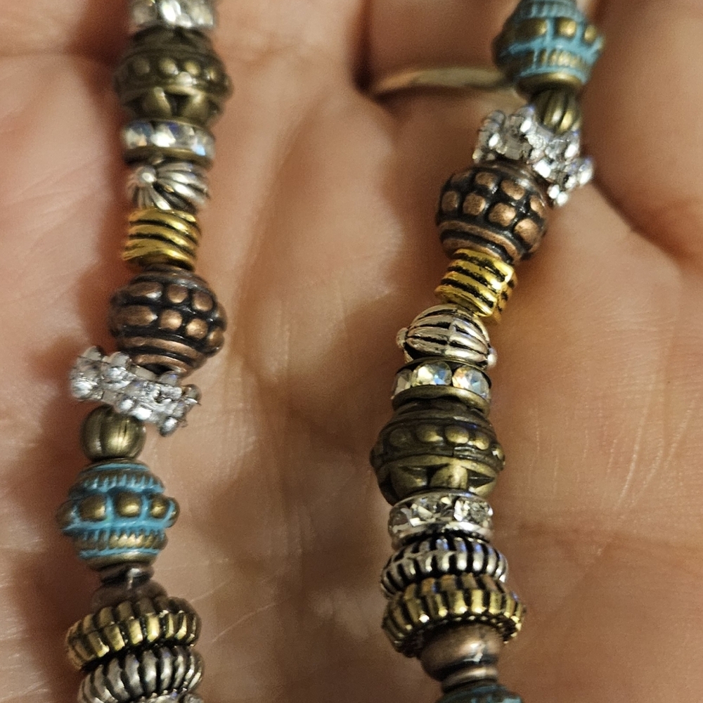NWOT  Vintage Rustic Metals Ladies stretch Bracelet | Various Metals | Handmade - Picture 2 of 5